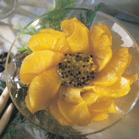 Рецепт жареный ананас с маракуйей