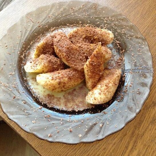 Рецепт жареные бананы с ромом и орехами