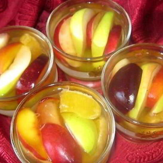 Рецепт желе с кусочками фруктова