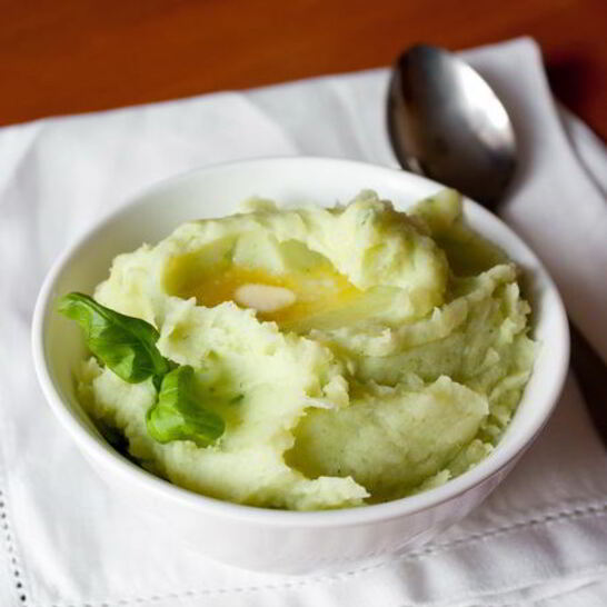 Рецепт базиликовое картофельное пюре