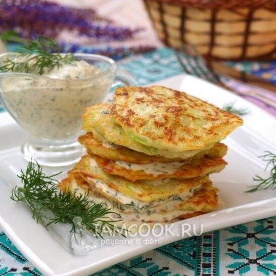 Рецепт драники из кабачков