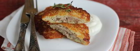 драники с мясом. Шаг 8