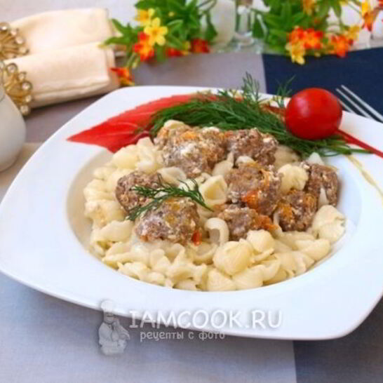 Рецепт фрикадельки в сливочном соусе