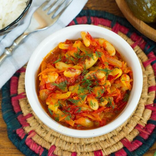 Рецепт гарнир из фасоли