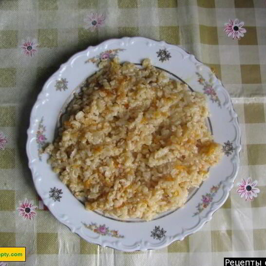 Рецепт гарнир из риса с морковью и луком