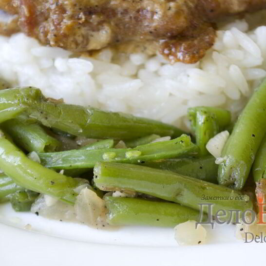 Рецепт гарнир из стручковой фасоли