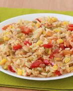 Быстрый рис с овощной смесью