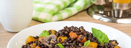 чечевица белуга с овощами. Шаг 13