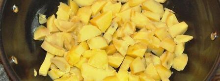 картофель с говядиной, фасолью и опятами. Шаг 4