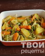 Картофель с овощами