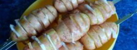 картофель с салом на мангале. Шаг 2