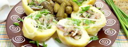 картофель с селедкой. Шаг 7