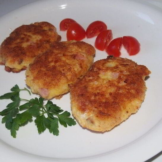 Рецепт картофель с ветчиной