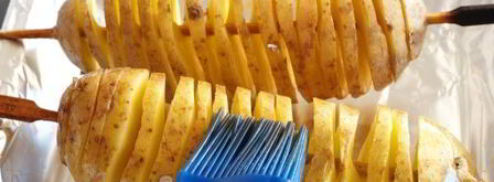 картофель спиралью на шпажках в духовке. Шаг 11