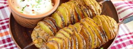 картофель спиралью на шпажках в духовке. Шаг 15