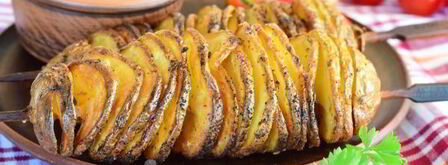 картофель спиралью на шпажках в духовке. Шаг 16