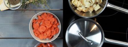 картофель в мясной подливе. Шаг 2