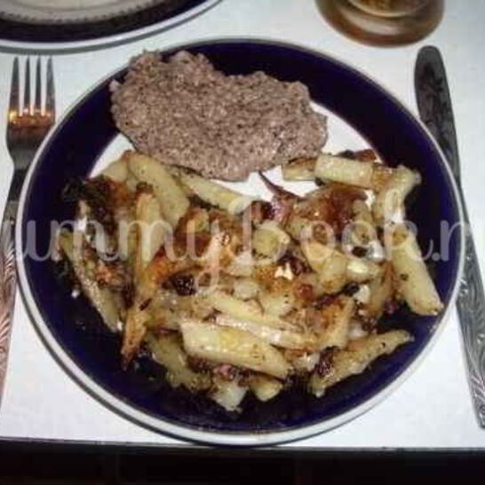 Рецепт картофель жареный с мясом