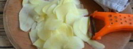 картофельные чипсы в духовке. Шаг 2