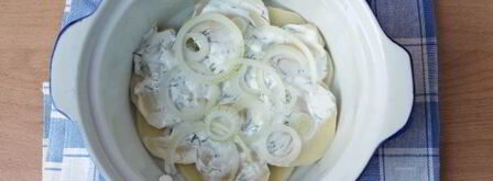 картошка со сметаной и чесноком в духовке. Шаг 5