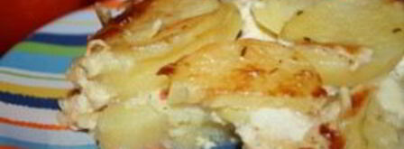 картошка в духовке со сливками и сыром. Шаг 4