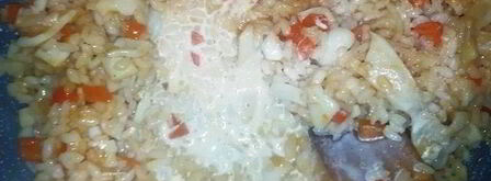 острый рис том-ям с кальмарами. Шаг 7