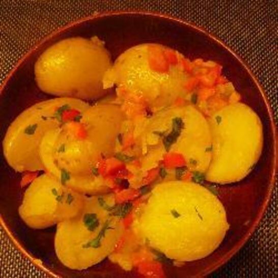 Рецепт отварной картофель с горчичной заправкой