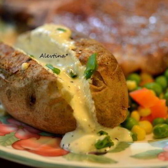 Рецепт печеный картофель с фетой