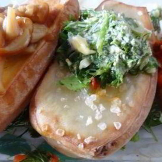 Рецепт печеный картофель с начинками