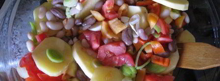 печеный картофель с овощами. Шаг 2