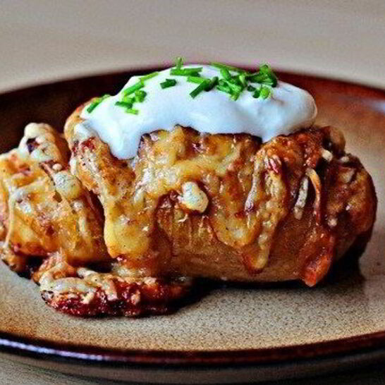 Рецепт печеный картофель с пармезаном