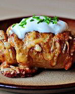 Печеный картофель с пармезаном