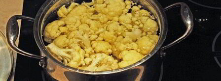 пюре из цветной капусты с чили. Шаг 2