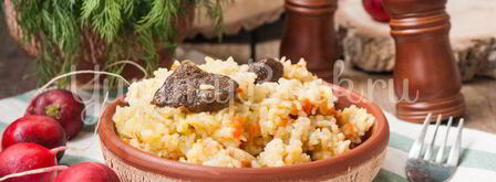 рис с лесными грибами в мультиварке. Шаг 6