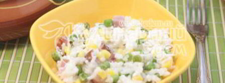 рис с овощами и сыром фета. Шаг 8