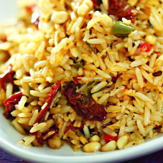 Рецепт рис с перцем и вялеными помидорами