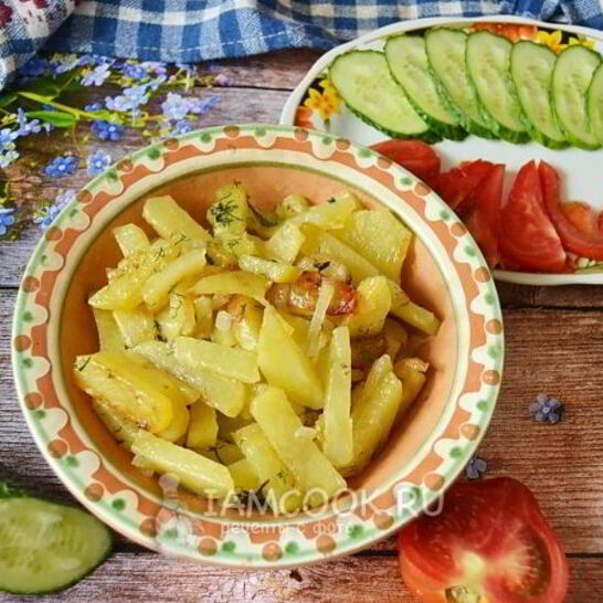 Рецепт жареная картошка на сливочном масле