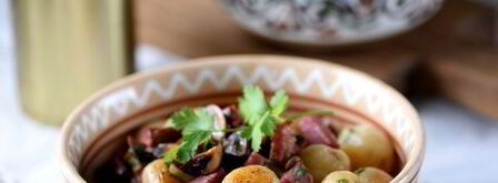 жареная картошка с колбасой. Шаг 10