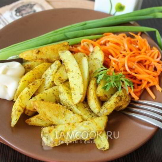 Рецепт жареный картофель в панировке