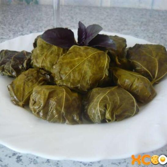 Рецепт долма из свежих виноградных листьев