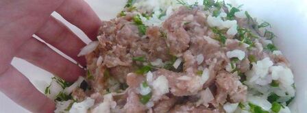 долма из свежих виноградных листьев. Шаг 7