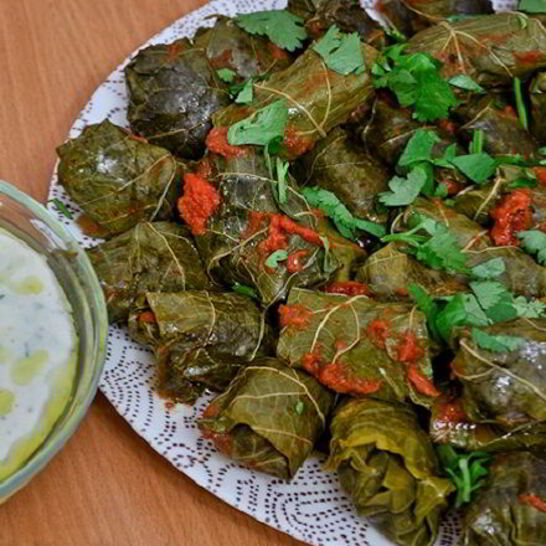 Рецепт долма в виноградных листьях