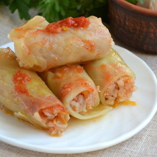 Рецепт голубцы, фаршированные мясом и рисом