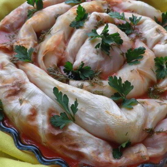 Рецепт голубцы с фасолью в томатном соусе