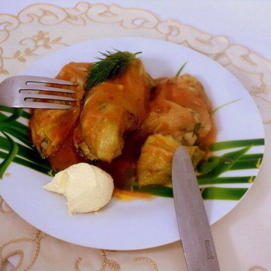 Рецепт голубцы с картофелем и грибами