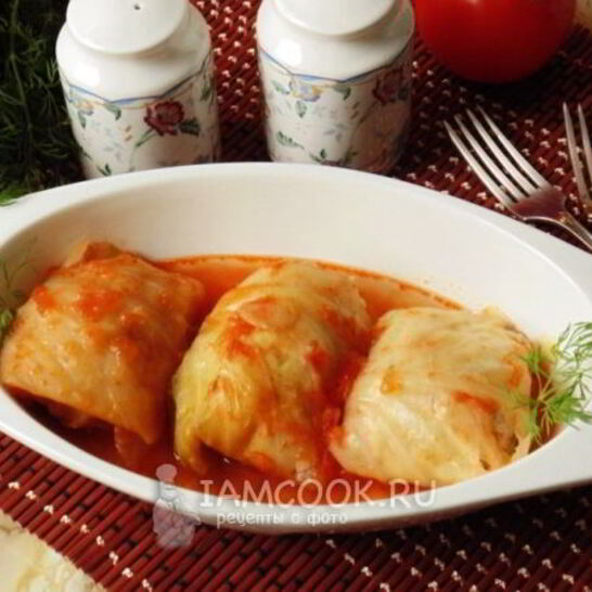 Рецепт голубцы с курицей, свиной грудинкой и грибами