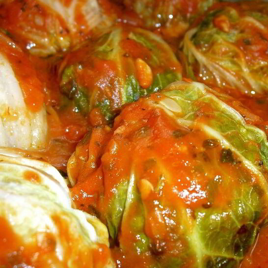 Рецепт голубцы с пекинской капустой для лентяев