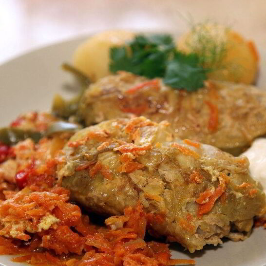 Рецепт голубцы в микроволновке