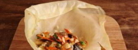 постные голубцы с шампиньонами. Шаг 2