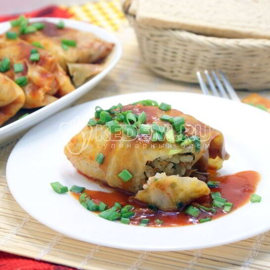 Рецепт постные голубцы